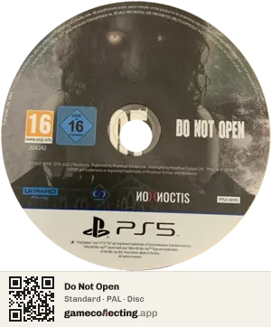 Do Not Open PlayStation 5, PAL disc