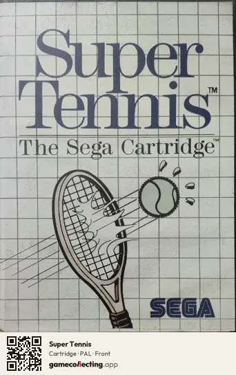 Super Tennis Sega Master System, PAL box front
