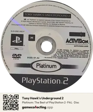 Tony Hawk's Underground 2 PlayStation 2, PAL disc