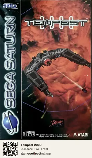 Tempest 2000 Sega Saturn, PAL box front