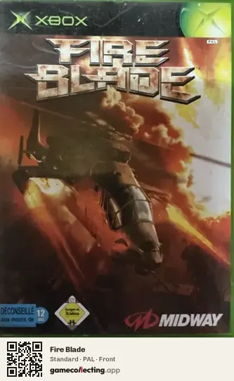 Fire Blade Xbox, PAL box front