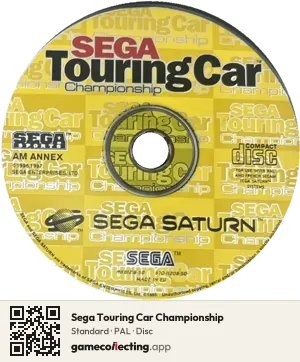 Sega Touring Car Championship Sega Saturn, PAL disc