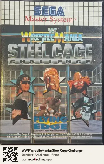 WWF WrestleMania: Steel Cage Challenge Sega Master System, France box front