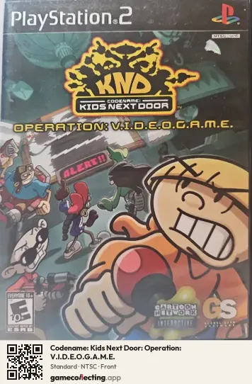 Codename: Kids Next Door: Operation: V.I.D.E.O.G.A.M.E. PlayStation 2, NTSC box front