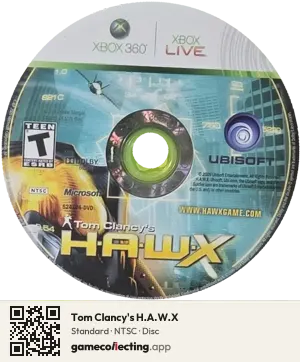 Tom Clancy's H.A.W.X Xbox 360, NTSC disc