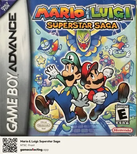 Mario & Luigi: Superstar Saga Game Boy Advance, NTSC box front