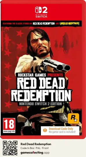 Red Dead Redemption Nintendo Switch 2, PAL box front