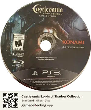 Castlevania: Lords of Shadow Collection PlayStation 3, NTSC disc