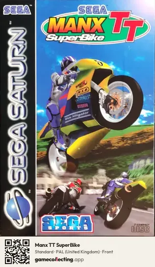 Manx TT SuperBike Sega Saturn, United Kingdom box front