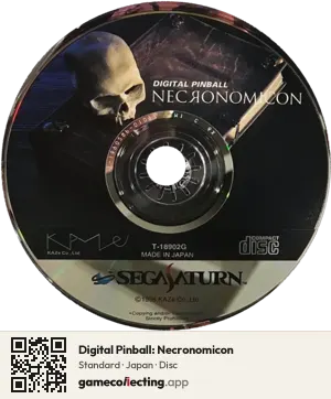 Digital Pinball: Necronomicon Sega Saturn, Japan disc