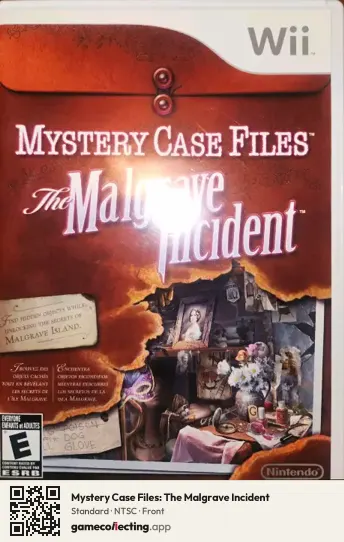 Mystery Case Files: The Malgrave Incident Nintendo Wii, NTSC box front