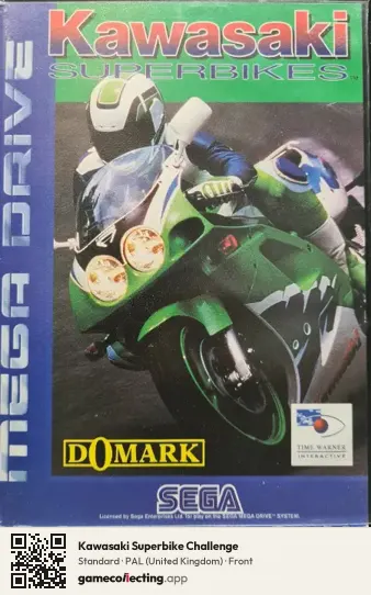 Kawasaki Superbike Challenge Sega Mega Drive / Genesis, United Kingdom box front