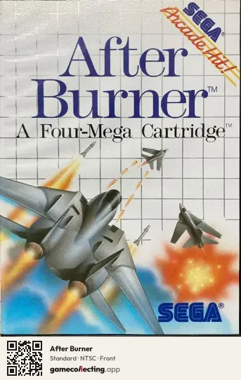 After Burner Sega Master System, NTSC box front