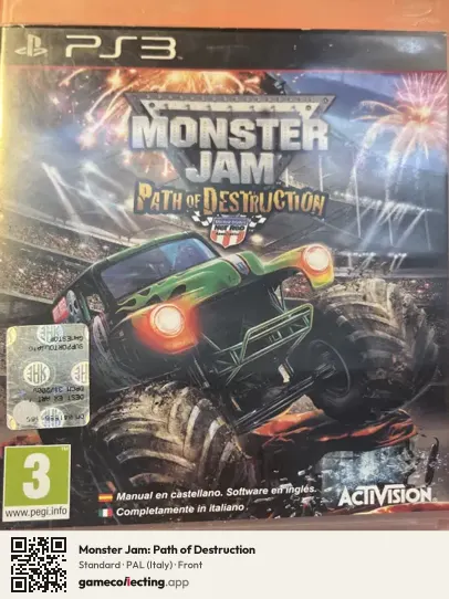 Monster Jam: Path of Destruction PlayStation 3, Italy box front