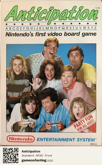 Anticipation Nintendo Entertainment System, NTSC box front