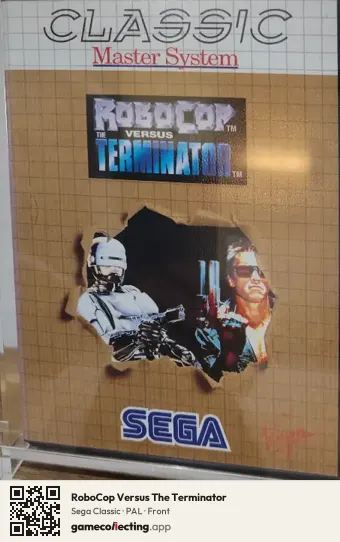 RoboCop Versus The Terminator Sega Master System, PAL box front