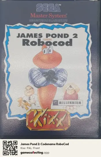 James Pond 2: Codename RoboCod Sega Master System, PAL box front