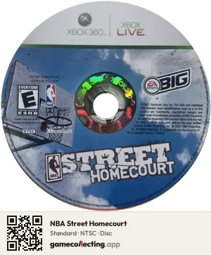 NBA Street Homecourt Xbox 360, NTSC disc