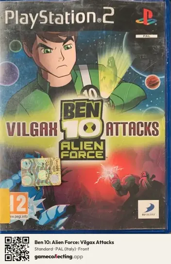 Ben 10: Alien Force: Vilgax Attacks PlayStation 2, Italy box front