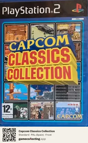 Capcom Classics Collection PlayStation 2, Spain box front
