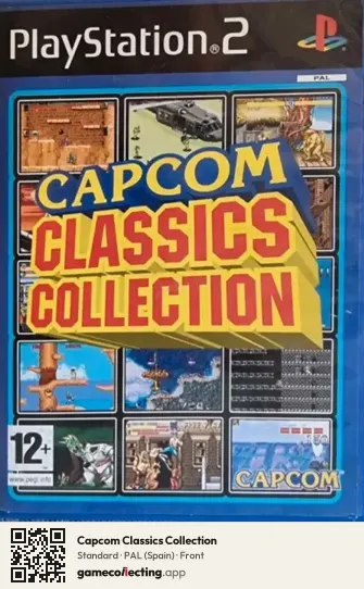 Capcom Classics Collection PlayStation 2, Spain box front