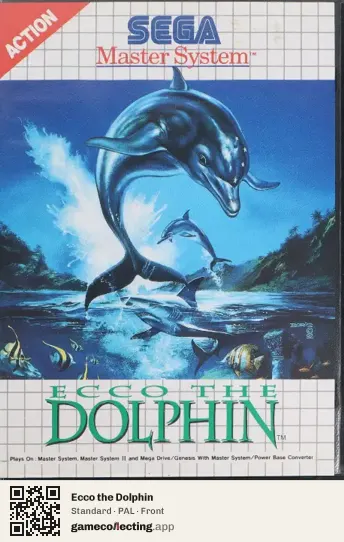 Ecco the Dolphin Sega Master System, PAL box front
