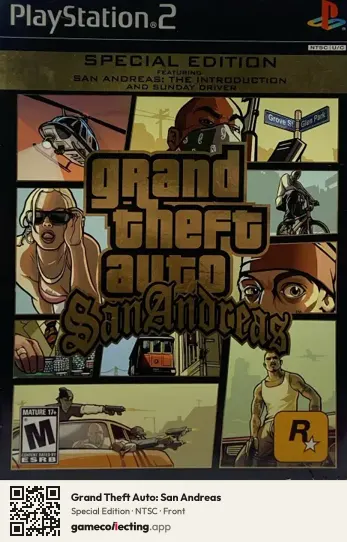 Grand Theft Auto: San Andreas PlayStation 2, NTSC box front
