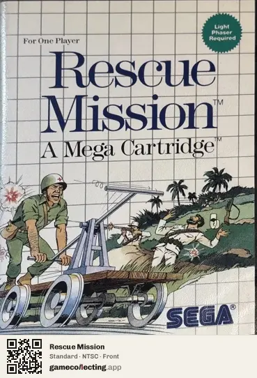 Rescue Mission Sega Master System, NTSC box front