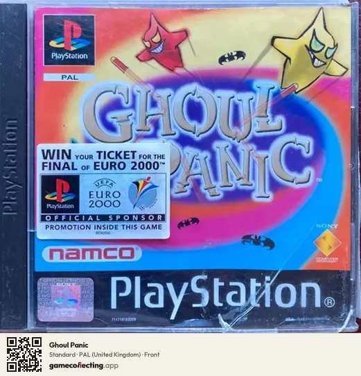 Ghoul Panic PlayStation, United Kingdom box front