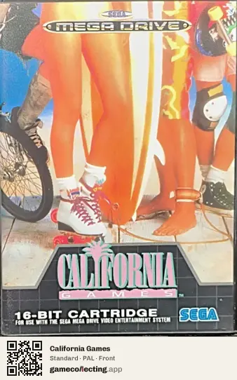 California Games Sega Mega Drive / Genesis, PAL box front