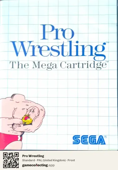 Pro Wrestling Sega Master System, United Kingdom box front