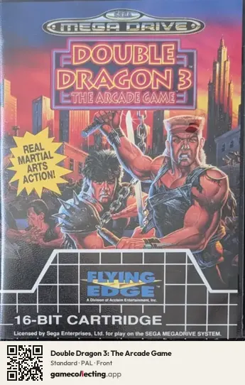Double Dragon 3: The Arcade Game Sega Mega Drive / Genesis, PAL box front