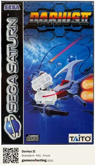 Darius II Sega Saturn, PAL box front