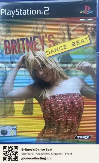 Britney's Dance Beat PlayStation 2, United Kingdom box front