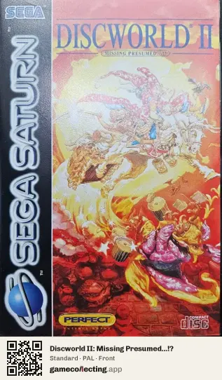 Discworld II: Missing Presumed...!? Sega Saturn, PAL box front