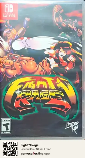 Fight'N Rage Nintendo Switch, NTSC box front