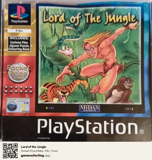 Lord of the Jungle PlayStation, PAL box front