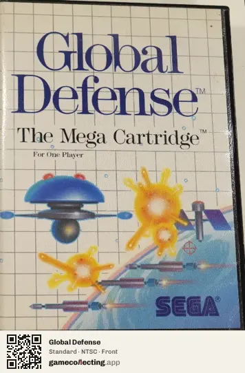 Global Defense Sega Master System, NTSC box front