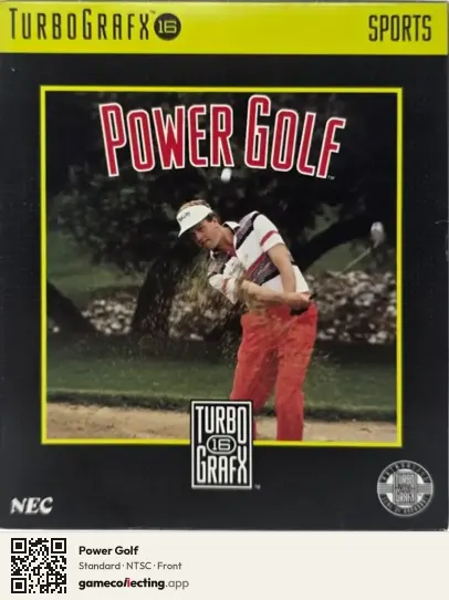 Power Golf TurboGrafx-16, NTSC box front