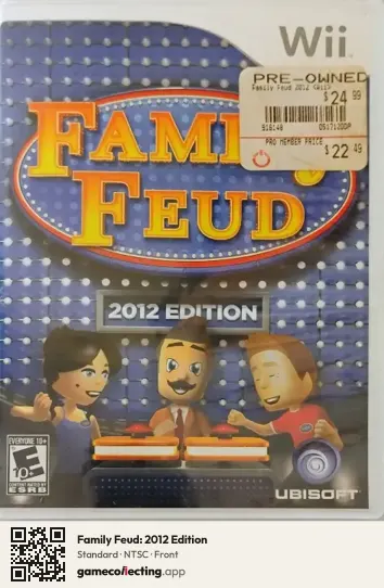 Family Feud: 2012 Edition Nintendo Wii, NTSC box front