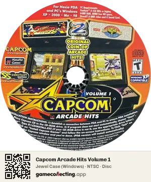 Capcom Arcade Hits Volume 1 Computer, NTSC disc