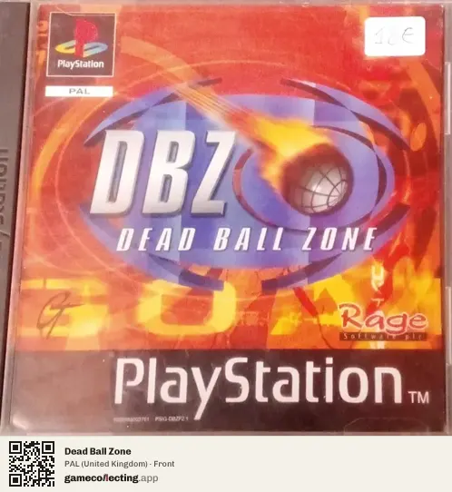 Dead Ball Zone PlayStation, United Kingdom box front
