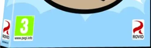 Angry Birds, the PEGI square on its front