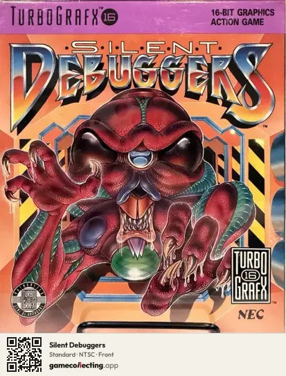 Silent Debuggers TurboGrafx-16, NTSC box front