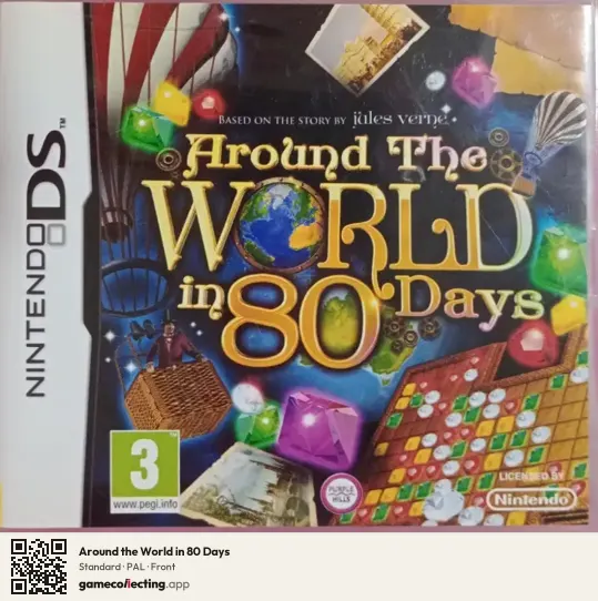 Around the World in 80 Days Nintendo DS, PAL box front