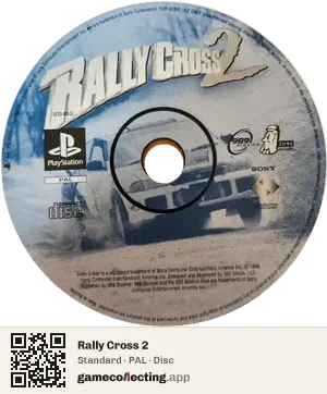Rally Cross 2 PlayStation, PAL disc