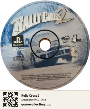 Rally Cross 2 PlayStation, PAL disc