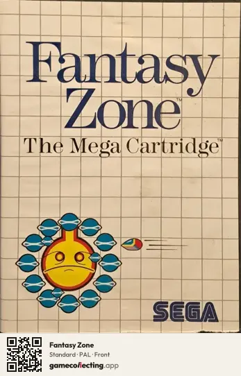 Fantasy Zone Sega Master System, PAL box front