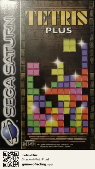 Tetris Plus Sega Saturn, PAL box front