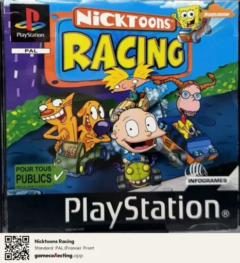 Nicktoons Racing PlayStation, France box front